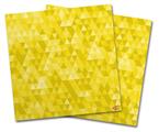 Vinyl Craft Cutter Designer 12x12 Sheets Triangle Mosaic Yellow - 2 Pack