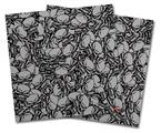 Vinyl Craft Cutter Designer 12x12 Sheets Scattered Skulls Gray - 2 Pack