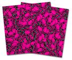 Vinyl Craft Cutter Designer 12x12 Sheets Scattered Skulls Hot Pink - 2 Pack