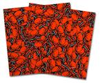 Vinyl Craft Cutter Designer 12x12 Sheets Scattered Skulls Red - 2 Pack