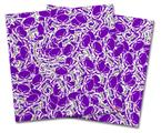 Vinyl Craft Cutter Designer 12x12 Sheets Scattered Skulls Purple - 2 Pack