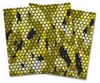 Vinyl Craft Cutter Designer 12x12 Sheets HEX Mesh Camo 01 Yellow - 2 Pack
