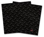 Vinyl Craft Cutter Designer 12x12 Sheets Diamond Plate Metal 02 Black - 2 Pack