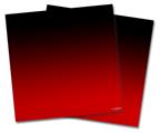 Vinyl Craft Cutter Designer 12x12 Sheets Smooth Fades Red Black - 2 Pack