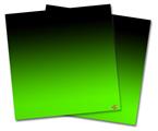 Vinyl Craft Cutter Designer 12x12 Sheets Smooth Fades Green Black - 2 Pack