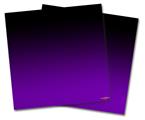 Vinyl Craft Cutter Designer 12x12 Sheets Smooth Fades Purple Black - 2 Pack