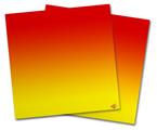 Vinyl Craft Cutter Designer 12x12 Sheets Smooth Fades Yellow Red - 2 Pack
