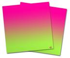 Vinyl Craft Cutter Designer 12x12 Sheets Smooth Fades Neon Green Hot Pink - 2 Pack