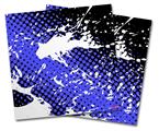 Vinyl Craft Cutter Designer 12x12 Sheets Halftone Splatter White Blue - 2 Pack