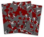 Vinyl Craft Cutter Designer 12x12 Sheets WraptorCamo Old School Camouflage Camo Red Dark - 2 Pack