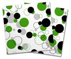 Vinyl Craft Cutter Designer 12x12 Sheets Lots of Dots Green on White - 2 Pack
