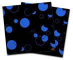 Vinyl Craft Cutter Designer 12x12 Sheets Lots of Dots Blue on Black - 2 Pack