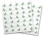 Vinyl Craft Cutter Designer 12x12 Sheets Pastel Butterflies Green on White - 2 Pack