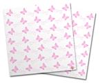 Vinyl Craft Cutter Designer 12x12 Sheets Pastel Butterflies Pink on White - 2 Pack