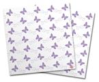 Vinyl Craft Cutter Designer 12x12 Sheets Pastel Butterflies Purple on White - 2 Pack