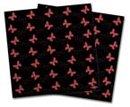 Vinyl Craft Cutter Designer 12x12 Sheets Pastel Butterflies Red on Black - 2 Pack