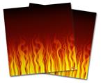 Vinyl Craft Cutter Designer 12x12 Sheets Fire on Black - 2 Pack