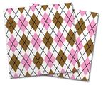 Vinyl Craft Cutter Designer 12x12 Sheets Argyle Pink and Brown - 2 Pack