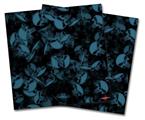 Vinyl Craft Cutter Designer 12x12 Sheets Skulls Confetti Blue - 2 Pack