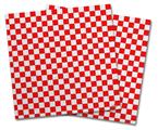 Vinyl Craft Cutter Designer 12x12 Sheets Checkered Canvas Red and White - 2 Pack