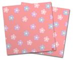 Vinyl Craft Cutter Designer 12x12 Sheets Pastel Flowers on Pink - 2 Pack