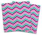 Vinyl Craft Cutter Designer 12x12 Sheets Zig Zag Teal Pink Purple - 2 Pack