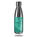 Skin Decal Wrap for RTIC Water Bottle 17oz Triangle Mosaic Seafoam Green (BOTTLE NOT INCLUDED)