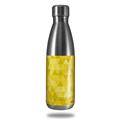 Skin Decal Wrap for RTIC Water Bottle 17oz Triangle Mosaic Yellow (BOTTLE NOT INCLUDED)