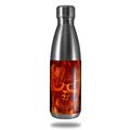 Skin Decal Wrap for RTIC Water Bottle 17oz Flaming Fire Skull Orange (BOTTLE NOT INCLUDED)