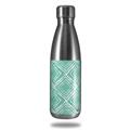 Skin Decal Wrap for RTIC Water Bottle 17oz Wavey Seafoam Green (BOTTLE NOT INCLUDED)