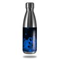 Skin Decal Wrap for RTIC Water Bottle 17oz HEX Blue (BOTTLE NOT INCLUDED)