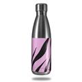 Skin Decal Wrap for RTIC Water Bottle 17oz Zebra Skin Pink (BOTTLE NOT INCLUDED)