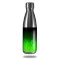Skin Decal Wrap for RTIC Water Bottle 17oz Fire Green (BOTTLE NOT INCLUDED)