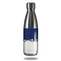 Skin Decal Wrap for RTIC Water Bottle 17oz Ripped Colors Blue White (BOTTLE NOT INCLUDED)