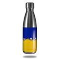 Skin Decal Wrap for RTIC Water Bottle 17oz Ripped Colors Blue Yellow (BOTTLE NOT INCLUDED)