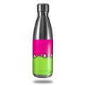 Skin Decal Wrap for RTIC Water Bottle 17oz Ripped Colors Hot Pink Neon Green (BOTTLE NOT INCLUDED)