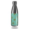 Skin Decal Wrap for RTIC Water Bottle 17oz Anchors Away Seafoam Green (BOTTLE NOT INCLUDED)