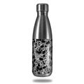 Skin Decal Wrap for RTIC Water Bottle 17oz Scattered Skulls Black (BOTTLE NOT INCLUDED)