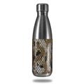Skin Decal Wrap for RTIC Water Bottle 17oz HEX Mesh Camo 01 Tan (BOTTLE NOT INCLUDED)