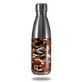 Skin Decal Wrap for RTIC Water Bottle 17oz WraptorCamo Digital Camo Burnt Orange (BOTTLE NOT INCLUDED)