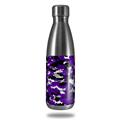 Skin Decal Wrap for RTIC Water Bottle 17oz WraptorCamo Digital Camo Purple (BOTTLE NOT INCLUDED)