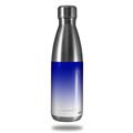 Skin Decal Wrap for RTIC Water Bottle 17oz Smooth Fades White Blue (BOTTLE NOT INCLUDED)