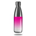 Skin Decal Wrap for RTIC Water Bottle 17oz Smooth Fades White Hot Pink (BOTTLE NOT INCLUDED)