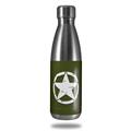 Skin Decal Wrap for RTIC Water Bottle 17oz Distressed Army Star (BOTTLE NOT INCLUDED)