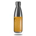 Skin Decal Wrap for RTIC Water Bottle 17oz Raining Orange (BOTTLE NOT INCLUDED)