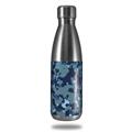 Skin Decal Wrap for RTIC Water Bottle 17oz WraptorCamo Old School Camouflage Camo Navy (BOTTLE NOT INCLUDED)