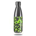 Skin Decal Wrap for RTIC Water Bottle 17oz WraptorCamo Old School Camouflage Camo Lime Green (BOTTLE NOT INCLUDED)