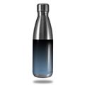 Skin Decal Wrap for RTIC Water Bottle 17oz Smooth Fades Blue Dust Black (BOTTLE NOT INCLUDED)