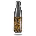 Skin Decal Wrap for RTIC Water Bottle 17oz WraptorCamo Grassy Marsh Camo Orange (BOTTLE NOT INCLUDED)