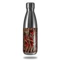 Skin Decal Wrap for RTIC Water Bottle 17oz WraptorCamo Grassy Marsh Camo Red (BOTTLE NOT INCLUDED)